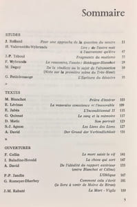 Exercices de la patience n°2 : Blanchot -