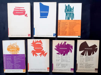 Médiations - revue des expressions contemporaines : n°1 à 7, 1er trimestre 1961- printemps 1964 -