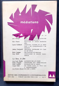 Médiations - revue des expressions contemporaines : n°1 à 7, 1er trimestre 1961- printemps 1964 -