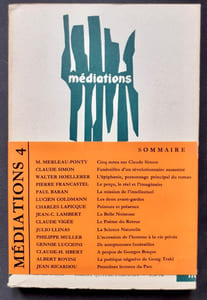 Médiations - revue des expressions contemporaines : n°1 à 7, 1er trimestre 1961- printemps 1964 -