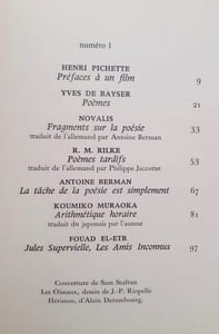 La Délirante N°1. Juillet-septembre 1967.