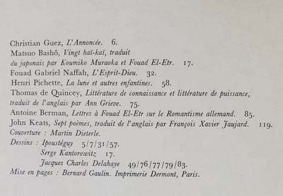 La Délirante N°3. Octobre-décembre 1968.