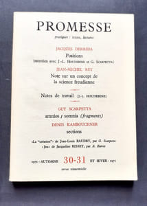 Promesse : n°30-31, automne et hiver 1971 - 