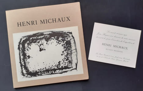 Henri Michaux - oeuvres récentes -. MICHAUX (Henri) -