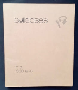 Syllepses N°7 - Revue de création poétique - Eté 1973 -