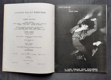 Antonio (Ballet espagnol) - . RUIZ (Antonio) - ANTONIO - ANTONIO RUIZ SOLER - "Antonio el Bailarin" - LIFAR (Serge) - FINI (Leonor) - ALBAICIN (Flora) ...
