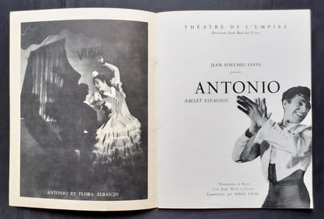 Antonio (Ballet espagnol) - . RUIZ (Antonio) - ANTONIO - ANTONIO RUIZ SOLER - "Antonio el Bailarin" - LIFAR (Serge) - FINI (Leonor) - ALBAICIN (Flora) ...