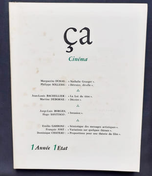 Ça - Cinéma : n°1 -. DURAS (Marguerite) - SOLLERS (Philippe) - BACHELIER (Jean-Louis) - DEBORNE (Martine) - BORGES (Jorge-Luis) - SANTIAGO (Hugo) - ...