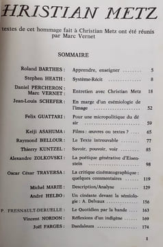 Ça - Cinéma : n°7/8 -. METZ (Christian) - BARTHES (Roland) - SCHEFER (Jean-Louis) - GUATTARI (Félix)- FARGES (Joël) - VERNET (Marc) - ...