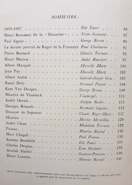 Portraits d'artistes : Les maitres de l'art indépendant 1895-1925 - Le Point, n°III, 1937 -. Henri Rousseau, Pierre Bonnard, Paul Signac, Henri ...