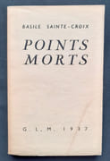 Points morts -  par SAINTE-CROIX (Basile) - (Guy Lévis Mano) - - Image 1