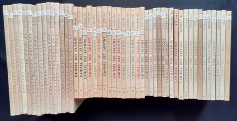 Cahiers des saisons : collection complète du n°1 à 49, août 1955 - printemps 1967 - . CAMUS (Albert) - DHOTEL (André) - THOMAS (Henri) - FOLLAIN ...