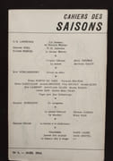 Cahiers des saisons : collection complète du n°1 à 49, août 1955 - printemps 1967 -  par CAMUS (Albert) - DHOTEL (André) - THOMAS (Henri) - FOLLAIN (Jean) - IONESCO (Eugène) - JACCOTTET (Philippe) - GRENIER (Jean) - JUNGER (Ernst) - BRENNER (Jacques) - BRETON (André) - NOEL (Bernard) - KEROUAC (Jack) - VIAN (Boris) -  - Image 4
