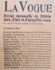 La Vogue. Revue mensuelle de littérature, d'art et d'actualité - Nouvelle série : N°5, mai 1899.. LEMONNIER (Camille) - DE QUINCEY (Thomas) - CLADEL ...
