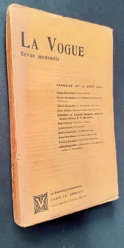 La Vogue. Revue mensuelle de littérature, d'art et d'actualité - Nouvelle série : N°20, août 1900.. SAINT-POL ROUX - KLINGSOR (Tristan) - VIOLLIS ...