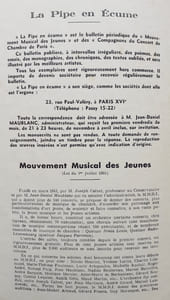 La pipe en écume : n°20, 1953 -