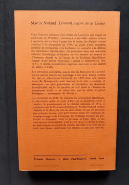 Léonard maçon de la Creuse - Edition intégrale -. NADEAU (Martin) -