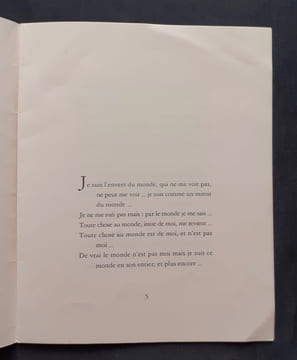 Je suis l'envers du monde - Inscription -. ANONYME -