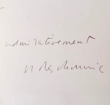 Dédicaces proverbes - poèmes -. MESCHONNIC (Henri) -