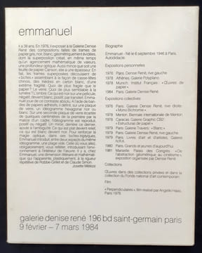 Emmanuel -. EMMANUEL - RENE (Denise) -