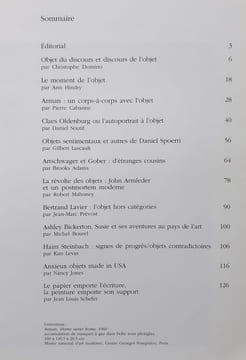 Artstudio N°19: Hiver 1990: L’Art et l’Objet.. ARMAN. ARMLEDER (John). ARTSCHWAGER (Richard). BICKERTON (Ashley). GOBER (Robert). KELLEY (Mike). ...