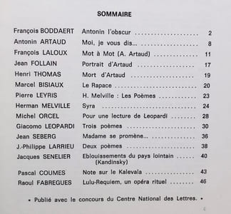 Obsidiane N°5, mars 1979.