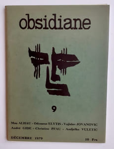 Obsidiane N°9. décembre 1979.