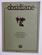 Obsidiane N°10. Mars 1980.  par THOMAS (Henri). GUILLEVIC (Eugène). MORGENSTERN (Christian). ORTLIEB (Gilles). BABEUF (Gracchus). - Image 1