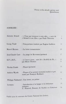 Obsidiane N°15. Mars 1981.. ARTAUD (Antonin). BISIAUX (Marcel). CENDO (Nicolas). TRACKL (Georg). GUILLEVIC (Eugène).