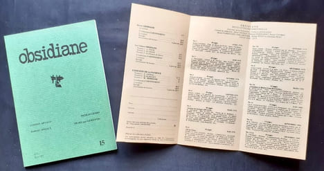 Obsidiane N°15. Mars 1981.. ARTAUD (Antonin). BISIAUX (Marcel). CENDO (Nicolas). TRACKL (Georg). GUILLEVIC (Eugène).