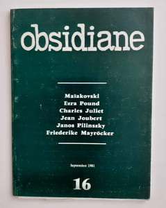 Obsidiane N°16. Septembre 1981.