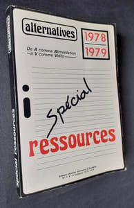 Alternatives 1978/1979 : Spécial ressources -