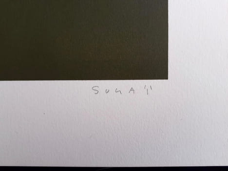 Variations III : lithographie originale signée, 1995.. SUGAI Kumi -