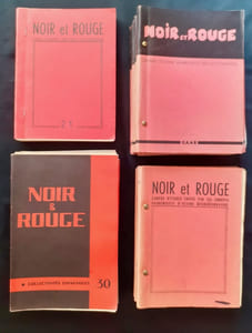 Noir et rouge, Cahiers d'études anarchistes révolutionnaires : du n°2 au n°46 de 1956 à 1970.