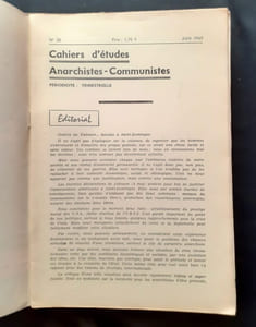 Noir et rouge, Cahiers d'études anarchistes révolutionnaires : du n°2 au n°46 de 1956 à 1970.