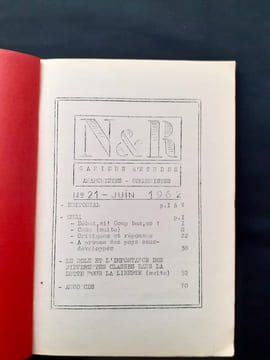 Noir et rouge, Cahiers d'études anarchistes révolutionnaires : du n°2 au n°46 de 1956 à 1970.. Christian Lagant, Paul Zorkine, Errico Malatesta, ...
