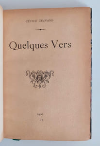 Quelques vers -