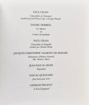 Clivages n°7, 1983.. CELAN (Paul) - QUIGNARD (Pascal) - MACE (Gérard) - LEGER (Jean-Pascal) - TAL COAT (Pierre) -