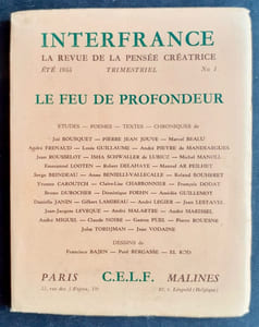 Interfrance. La revue de la pensée créatrice. N°1 été 1955.