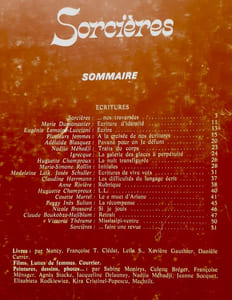 Sorcières - Les femmes vivent n°7 : Ecritures -