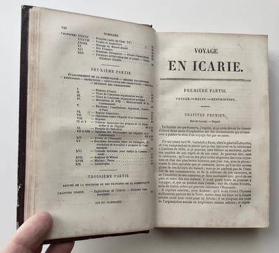 Voyage en Icarie.. CABET (Etienne).