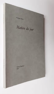 Matière du jour.