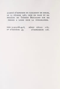 Matière du jour.