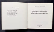 Les mots sont des vêtements endormis.  par GIOVANNONI (Jean-Louis). - Image 2