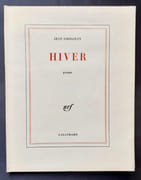 Hiver. Poème.  par GROSJEAN (Jean). - Image 1