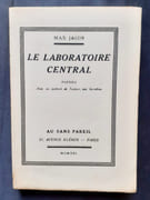 Le Laboratoire central. Poésies.  par JACOB (Max). - Image 1
