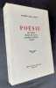 Poésie I-IV. Les Noces, Sueur de sang, Matière céleste, Kyrie. . JOUVE Pierre Jean. (GALLIMARD Gaston).