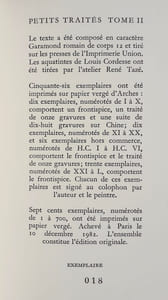 Petits traités. Tome II. 