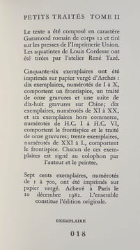 Petits traités. Tome II. . QUIGNARD (Pascal).