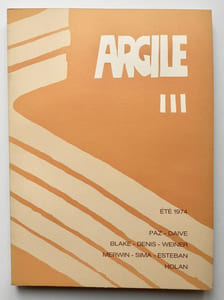 Argile n°III : été 1974.